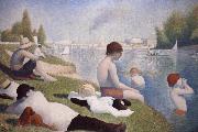 Georges Seurat Bathers at Asnieres oil